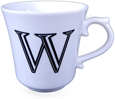 Amazon Co Jp イニシャル マグカップ W アルファベット 280cc マグ ギフト お礼 結婚祝い お祝い 退職 転勤 誕生日 プレゼント インテリア 雑貨 陶器 おしゃれ 可 ラッピング対応商品 ホーム キッチン