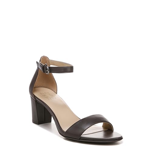 Naturalizer Womens Vera Ankle Strap Block Heel Dress Sandal ,Espresso Brown Lea…