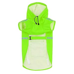 PPING Giacca Impermeabile Cane Cappotto Impermeabile per Cani con Cappuccio Cappottini per Cani di Media Taglia…