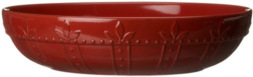 Signature Housewares Sorrento Collection 12-Inch Large Pasta Bowl, Ruby Antiqued Finish