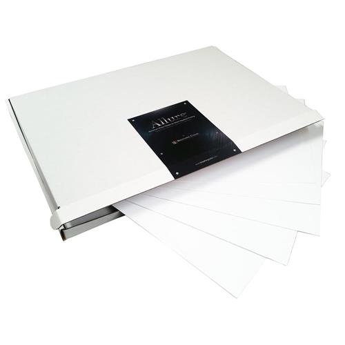 Breathing Color Allure 9x13" Photo Panel for Aqueous Printer, Trim to 8x12", 5 Pack, White Matte