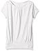 French Toast Girls' Big Short Sleeve Banded Bottom Crewneck Tee, White, 7/8