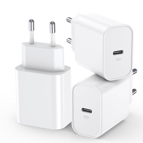 3-Pack 30W Caricatore i-Phone, Caricabatterie USB C
