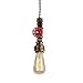 Judy Lighting Vintage Industrial Pipe Light Fixture, Farmhouse Style Metal Pendant Lights, Aged Rustic Bronze Hanging Lamp, for Home Kitchen Bathroom Ceiling Fan Lighting