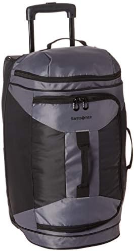 Samsonite Andante 2 Drop Bottom Wheeled Rolling Duffel Bag, Riverrock/Black, 22-Inch 1 Samsonite Andante 2 Drop Bottom Wheeled Rolling Duffel Bag, Riverrock/Black, 22-Inch