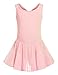 Arshiner Kid Girls Hollow Back Ballet Leotard with Skirt Sleeveless Dance Dresses