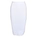 HLBandage High Waist Pure Color Knee Length Rayon Bandage Skirt