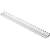 American Lighting 12-Inch LED Courant Undercabinet Light with One Receptacle, 5CCT, White Finish, 120V AC, 7.5W, 430 Lumens, 