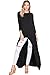 Annabelle 3/4 Sleeve High Low Casual Long Maxi Tunic Tops Black Large X-Large T1022C
