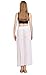 JAKY Womens Sheer Sarong Side Slit Beach Skirt Swimsuit Cover Ups Swimwear(White M)