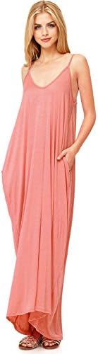 Pink Ice Women's Light 'n Soft Harem Fit Maxi Dress (L, Marsala)