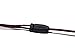 Tweedz Durable, Tangle-Free Earbuds - in Ear Headphones with Black & Red Nylon Braided Fabric Wrapped Cords and Noise Isolating Ear Buds