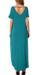 GRECERELLE Women's Casual Loose Pocket Long Dress