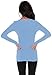 Active Basoc Athletic Fitted Plain Long Sleeves Round Crew Neck T Shirt Top, Baby Blue, Small