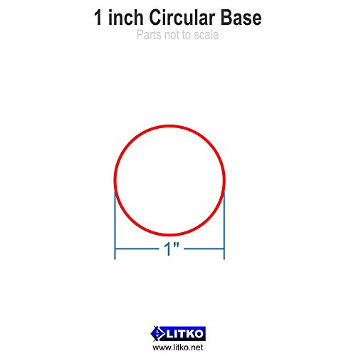 Clear Miniature Bases, Circular 1 Inch, 3mm Clear (25)
