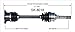 SurTrack SK-8018 CV Axle Shaft