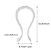 Vivian Acrylic Headphone Display Stand/ Over Ear Headphones Holder/ Headset Hanger Support (Clear)