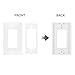 [10 Pack] BESTTEN Screwless Wall Plate Outlet Covers, 1 Gang Standard Size, Compatible with GFCI Outlet, USB Receptacle and Decor Light Switch etc. White