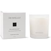 Archipelago Botanicals Scented Candle, Stonehenge, Hand-Poured Premium Wax Blend, Glass Candle Jar for The Home with Gift Box, Cotton Wicks, Burns Approx. 60 Hours, 10 Oz
