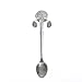 Haishell 3 Pcs Coffee Spoon Stainless Steel Dog Dessert Spoon Drink Spoons Mixing Spoon Milkshake Spoon Tableware Kitchen Supplies (Silver,Gold,Rose Gold)