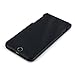 Dockem Ultra Slim Snap-on Case for iPhone 8 Plus & iPhone 7 Plus, Vintage Synthetic Leather Shell Case [Black]