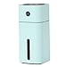 Portable Cool Mist Humidifier with 7 Auto-Changing Light Function, USB Humidifier with Auto Shut-Off, Multi Use for Travel, Office, Car, Kids Bedroom, Adjustable Mist Modes, 180ML (Blue)
