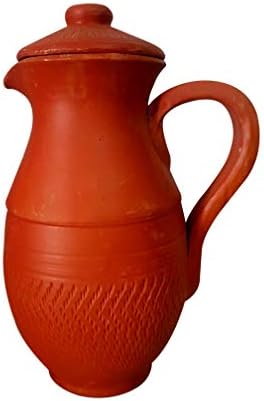 Heritage India Clay Hand Made 2 Litre Water Jug
