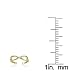 Hoops & Loops Yellow Gold Flashed Sterling Silver Figure 8 Infinity Toe Ring