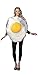 Get Real Fried Egg Costume - One Size - Chest Size 48-52