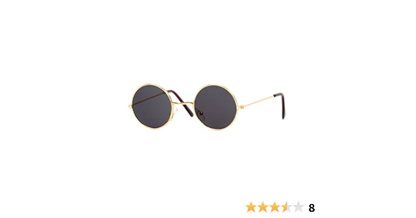 black rounded sunglasses