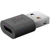 Logitech USB-A to USB-C Adapter | Connects legacy devices to Type-C ports, compact lightweight design, plug-and-play setup, durable build