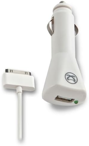 Symtek TP-MFI-200 Licensed USB Universal Car Charger for iPhone 4/4s, White