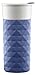 Ello Ogden Ceramic Travel Mug with Friction-Fit Lid, 16 oz, Denim