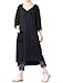 Mordenmiss Women's T Shirt Dresses Casual Sweatshirt Cotton Hoodie with Pocket Style2 Black