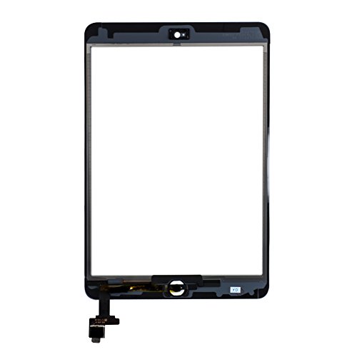 Touch-Screen-for-iPad-Mini-1-2-RetinaWhiteFront-Screen-Digitizer-with-IC-Chip-Home-Button-and-Camera-Holder-7-Pieces-Tools-Adhesive-Tape-Pre-installed-by-Tongyin