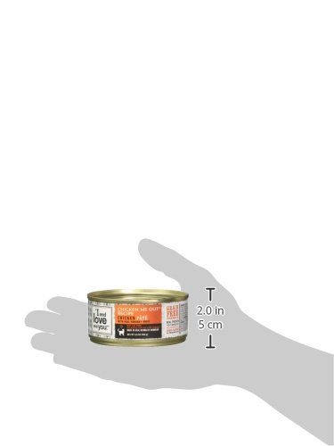 I AND LOVE AND YOU WET CAT FOOD – CHICKEN ME OUT PÂTÉ – CHICKEN RECIPE, GRAIN FREE, FILLER FREE, 5.5OZ PACK OF 12 CANS