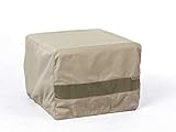 CoverMates  Square Patio Accent Table Cover  30W x 30D x 18H  Elite Collection  3 YR Warranty  Year Around Protection - Khaki