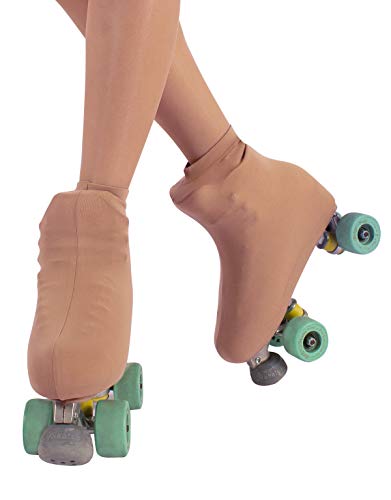 Cover Skates | Skate Boot Covers | Roller Skating Wear Woman and Girl | 70 DEN | Made in Italy (USA: 7/10 = EU: 38/42, Skin) - Thumbnail 3