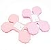 Bekith 10 Pack Reusable Party Streamers Pink & Cream Hanging Garland Four-Leaf Clover Garland Tissue Paper Flowers Garland Wedding Party Decor (11.8Feet/3.6M Long Each)