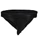 TIAOBU US Men's Long Bulge Pouch Bikini Brief XL Black