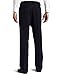 Haggar mens Cool 18 Hidden Expandable Waist Pleat Front Pant- Regular and Big & Tall Sizes casual pants, Navy Gabardine, 46W x 32L US