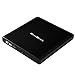 GlowGeek Electronics USB 3.0 Portable CD DVD Rewriter External Drive with M-DISC Support for PC and Mac (Black)