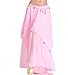 ZLTdream Women's Belly Dance Chiffon Skirt with Coins