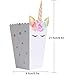 Mukum 36 Pcs Popcorn Boxes for Unicorn Treat Box Candy Cookie Containers for Baby Shower, Movie Nights, Carnivals, Birthday Party Favor Supplies