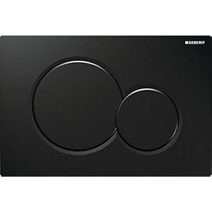 Geberit 115.770. DW.5 bedieningsplaat Sigma01, kunststof handvat, diepzwart RAL9005
