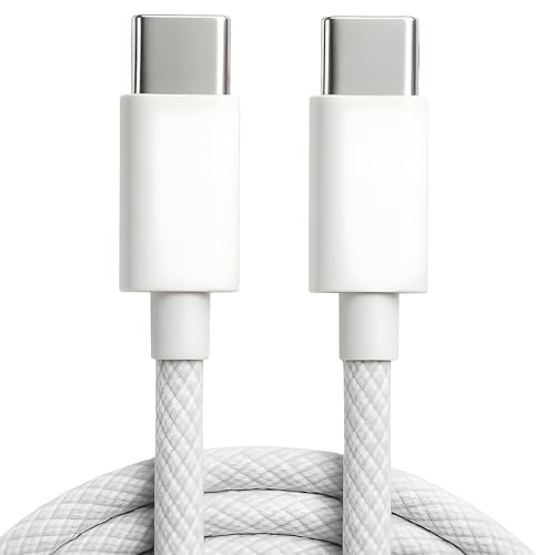 Cabo USB-C Turbo 1 Metros Tipo C 60W Nylon Trançado e Reforçado Compativel Com Iphone 15, Iphone 16 Notebook Tablet Qualidade Premium Carregamento Transferência de Dados Compativel ANDROID