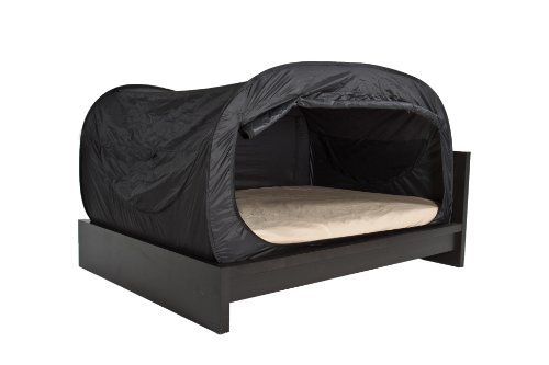 Privacy Pop Bed Tent (Full Bunk) - BLACK