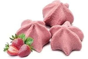 Niamara's Strawberry Meringue Cookies Sugar Free, 1 Ounce - Sweet and Fruity Strawberry Meringue Delight - Naturally Flavored, Low-Calorie Treat