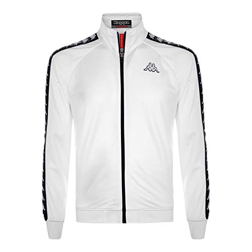 kappa track jacket white