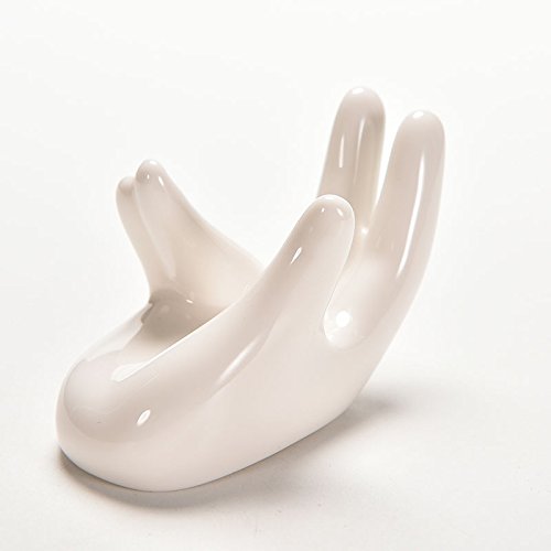 7thLake Porcelain Ceramic Air Plant Tillandsia Holder Flower Planter Office Desk Decor - Thumbnail 2